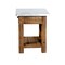 Alaterre Furniture Millwork 22" Wood and Zinc Metal End Table with Shelf AWMW0271Z - alternate 8